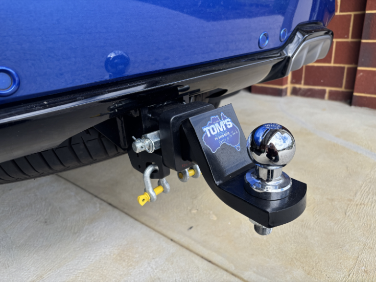 Class 4 heavy duty towbar installation perth on a 2025 Isuzu MUX